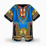 Free Size Plus African Africa Dashiki Tribal Men Shirt Womens Dress One Size Fit