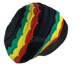 Rasta Tam Hat Cap Slouchy Crown Marley Reggae Jamaica Cool Runnings L/XL