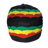 Rasta Tam Hat Cap Slouchy Crown Marley Reggae Jamaica Cool Runnings L/XL