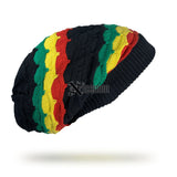 Rasta Tam Hat Cap Slouchy Crown Marley Reggae Jamaica Cool Runnings L/XL