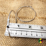 Chrome Large Womens Empress Dangle Dangling Hoop Circle Earrings Earring XL