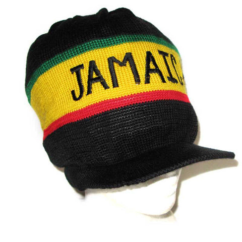 Reggae Jamaica Dreadlocks Rasta Hat Cap Marley Crown Selassie Hats Africa L/XL