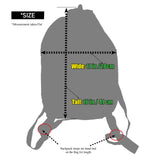 Backpack Sack Tote Bag Hippie Reggae Cool Runnings Drawstring Marley 18"