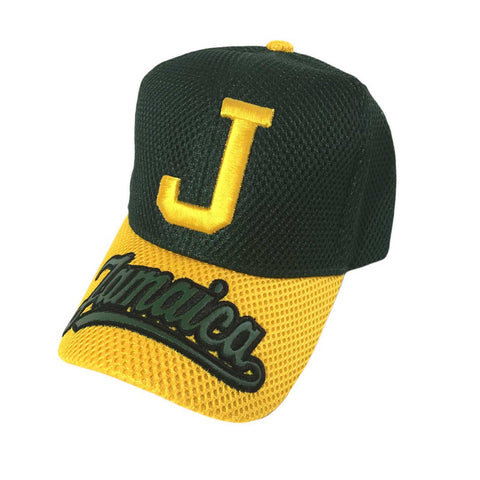 Jamaica Baseball Cap Hat Reggae Kingston Marley Usian Cool Runnings 1 SZ FIT