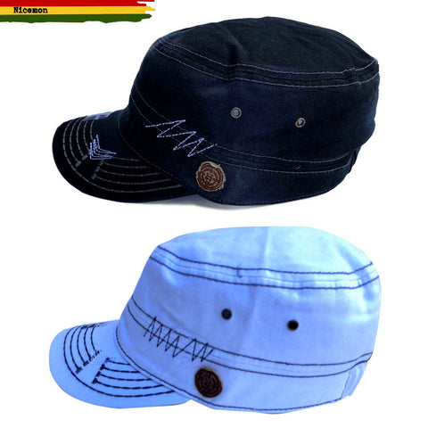 Army Fidel Style Cadet Military Cap Caps Hat Rasta Style Unisex 1SZ FIT FLEX