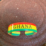 Rasta Hard Plastic Weed Leaf Bracelet Rastafari Bangle Jamaica Reggae Irie VIBES