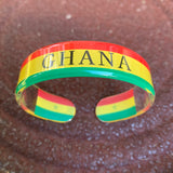 Rasta Hard Plastic Weed Leaf Bracelet Rastafari Bangle Jamaica Reggae Irie VIBES