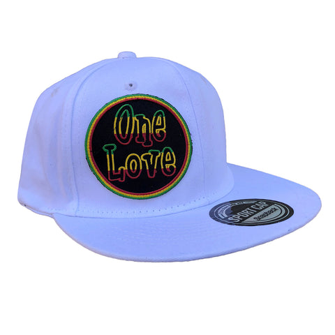 Reggae Hip Hop Cap Rasta Rastafari One Love Reggae Urban Flat Bill SNAPBACK 1SZ