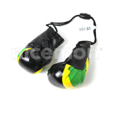 Caribbean Flag Boxing Gloves Car Rearview Ornament Irie Kingston Reggae Irie 4"