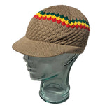 Skully Rastacap Reggae Rasta Cool Runnings Beanie Kufi Skull Hat Cap Roots SM