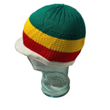 Skully Rastacap Reggae Rasta Cool Runnings Beanie Kufi Skull Hat Cap Roots SM