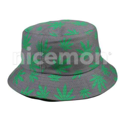 Bucket Hat Cap Weed Leaf  Rasta Reggae Caps Kush Cannabis Jamaica Leaf 1sz Fit
