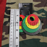 Empress Royalty Jamaica Rasta Irie Earring Marley Reggae One Love Jamaica NEW