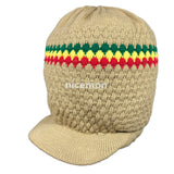 Natty Dreadlocks Rasta Hat Cap Peak Jamaica Caps Selassie Africa Marley [ XL ]