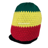 Natty Dreadlocks Rasta Hat Cap Peak Jamaica Caps Selassie Africa Marley [ XL ]