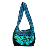 Floral Tapestry Crossbody Bag Women's Boho Messenger Shoulder Purse Cotton Hippie