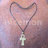 Ankh Shield Symbol Charm Pendant Unity Peace Adjustable Necklace Irie 1 SIZE FIT