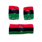 Lion Of Judah Afro Jamaica Trinidad Sweatband Wristband Reggae Africa Rastafari RASTA