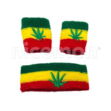 Lion Of Judah Afro Jamaica Trinidad Sweatband Wristband Reggae Africa Rastafari RASTA