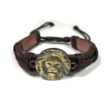 Lion Bracelet Cuff Rastafari Irie Reggae Jamaica Hawaii Vibes Adjustable 1SZ