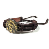 Lion Bracelet Cuff Rastafari Irie Reggae Jamaica Hawaii Vibes Adjustable 1SZ