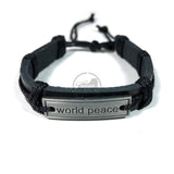 World Peace Bracelet Irie Reggae Jamaica Hawaii Hippie Hobo Vibes Adjustable 1SZ