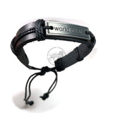 World Peace Bracelet Irie Reggae Jamaica Hawaii Hippie Hobo Vibes Adjustable 1SZ