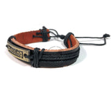 Blessings Emblem Cuff Bracelet Peace Vibes Adjustable One Size Jewelry Gift