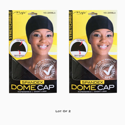 Lot Of 2 Packs Dome Hat Wave Cap Breathable Material Hip Hop Stocking Fabric