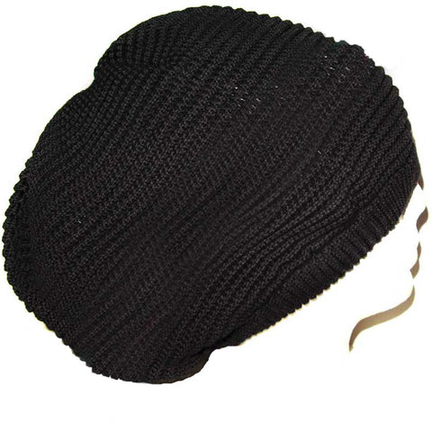 Rasta Dread Dreadlocks Tam Hat Beret 100% Cotton Cap Reggae Marley Jamaica L/XL