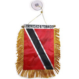 Caribbean Countries Jamaica Trinidad Guyana Lion Africa Rasta Haiti Mini Flag Banner