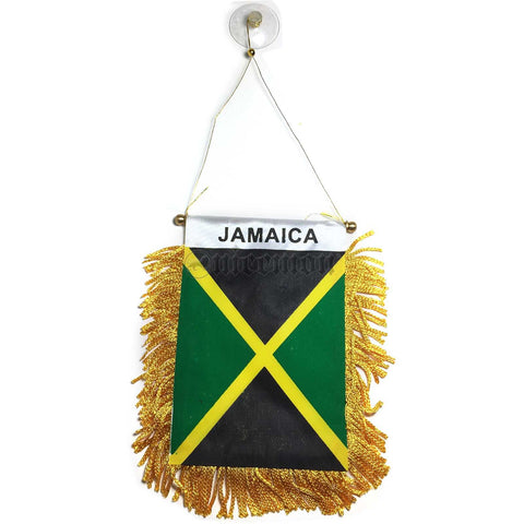 Caribbean Countries Jamaica Trinidad Guyana Lion Africa Rasta Haiti Mini Flag Banner