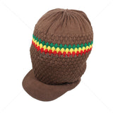 Natty Dreadlocks Rasta Hat Cap Peak Jamaica Caps Selassie Africa Marley [ XL ]