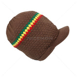 Natty Dreadlocks Rasta Hat Cap Peak Jamaica Caps Selassie Africa Marley [ XL ]