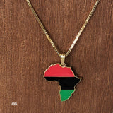 Africa Style Costume Necklace Rasta Marcus Garvey Jamaica Reggae Irie Roots 24"