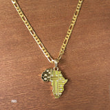 Africa Style Costume Necklace Rasta Marcus Garvey Jamaica Reggae Irie Roots 24"