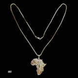 Africa Style Costume Necklace Rasta Marcus Garvey Jamaica Reggae Irie Roots 24"