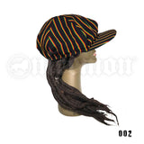 Jamaica Dreadlocks Dread Wig Visor Cap Hat Rastafari Costume Reggae RASTA CAP