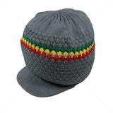 Natty Dreadlocks Rasta Hat Cap Peak Jamaica Caps Selassie Africa Marley [ XL ]