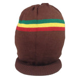 Deep Crown Rasta Peak Hat Cap Marley Jamaica Rastafari Reggae Rastafashion L/XL