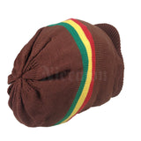 Deep Crown Rasta Peak Hat Cap Marley Jamaica Rastafari Reggae Rastafashion L/XL