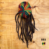 Jamaica Dreadlocks Dread Wig Visor Cap Hat Rastafari Costume Reggae RASTA CAP