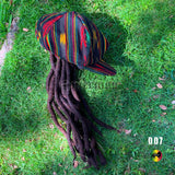 Jamaica Dreadlocks Dread Wig Visor Cap Hat Rastafari Costume Reggae RASTA CAP