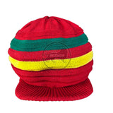Jamaica Rasta Roots Africa Rastafari Marley Short Crown Hat Cap 100% Cotton S/M