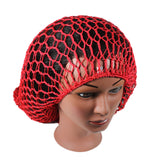 Fishnet Hair Net Hairnet Slouchy Cover Cap Hat Rasta Rastafari Dreadlocks XL/XXL
