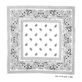 100% Cotton Paisley Bandana Headband Wrap Handkerchief Head Scarf