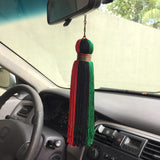 Reggae Handmade Tassel Rasta Africa Afro Jamaica Colors Treaded Large 8"