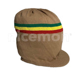 Deep Crown Rasta Peak Hat Cap Marley Jamaica Rastafari Reggae Rastafashion L/XL