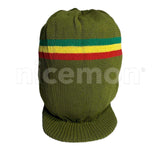 Deep Crown Rasta Peak Hat Cap Marley Jamaica Rastafari Reggae Rastafashion L/XL