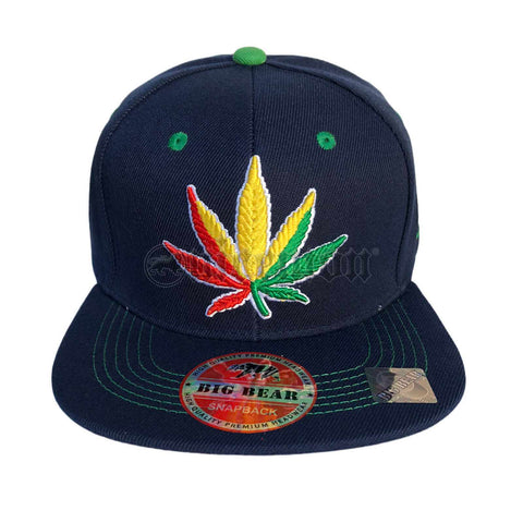 Weed Leaf Snapback Cap Hat Flat Visor Snap Back Hip Hop Hiphop Cannabis LEAF